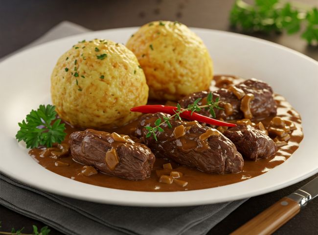 Hasenragout oder Hasenpfeffer