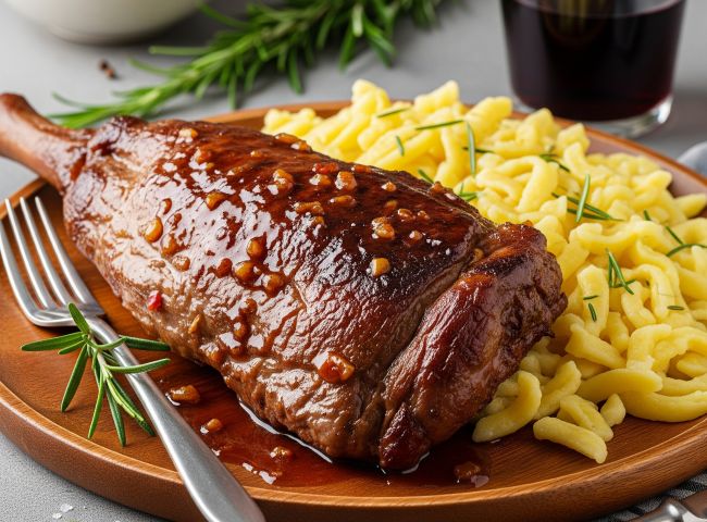 Mostbraten von der Rehkeule